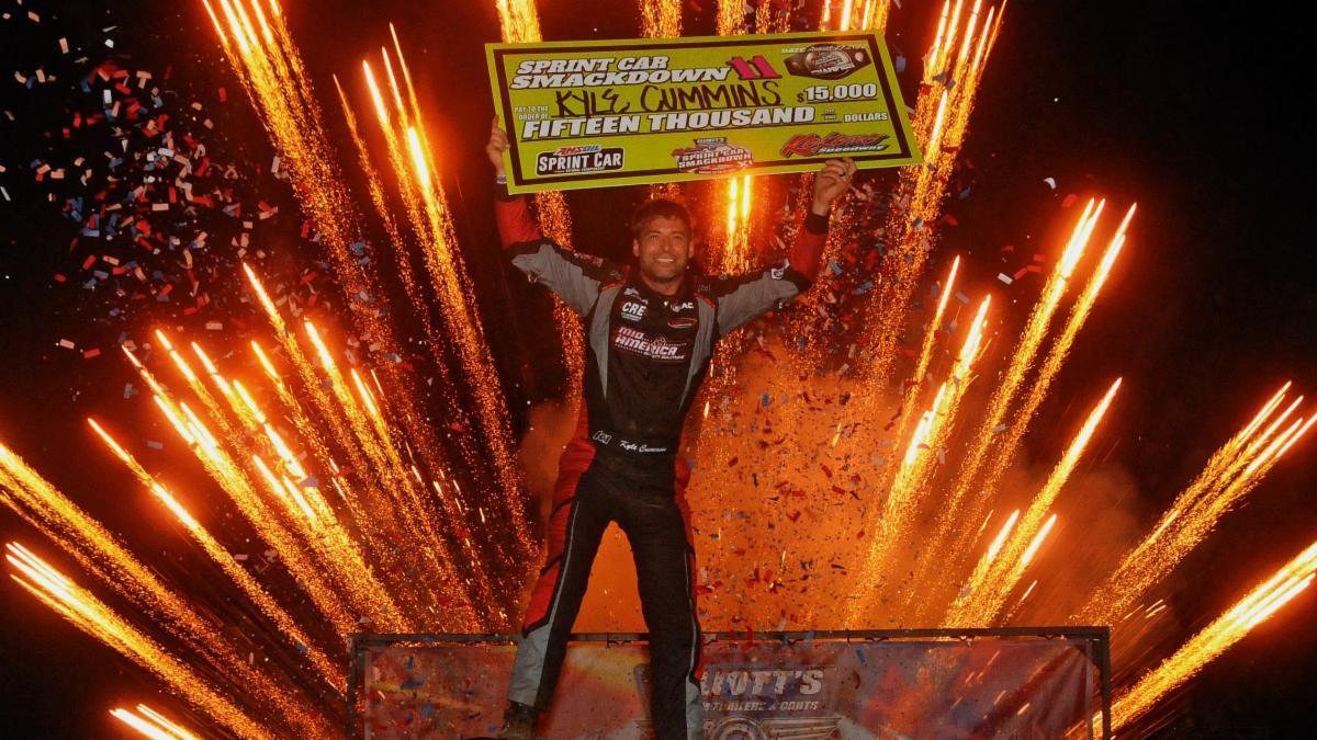 Beatdown at Smackdown Cummins Collects 35,000 USAC Win at Kokomo St