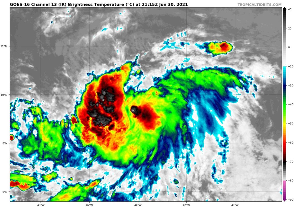 St Lucia Weather Map Tropical Storm Watch for St. Lucia St. Lucia News Now