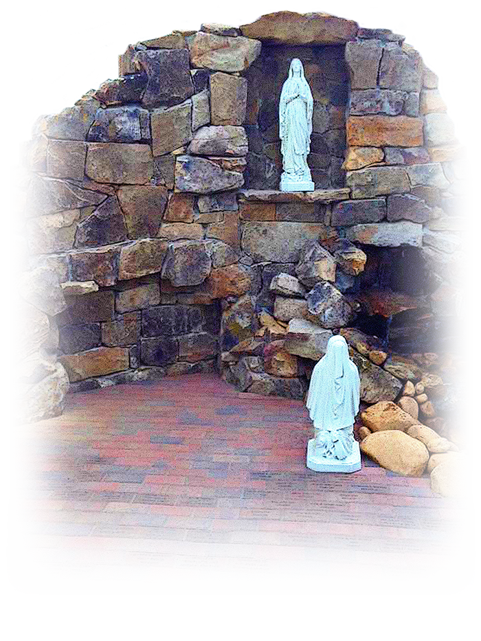 Our Lady of Lourdes Grotto St. Luke the Evangelist Catholic Church
