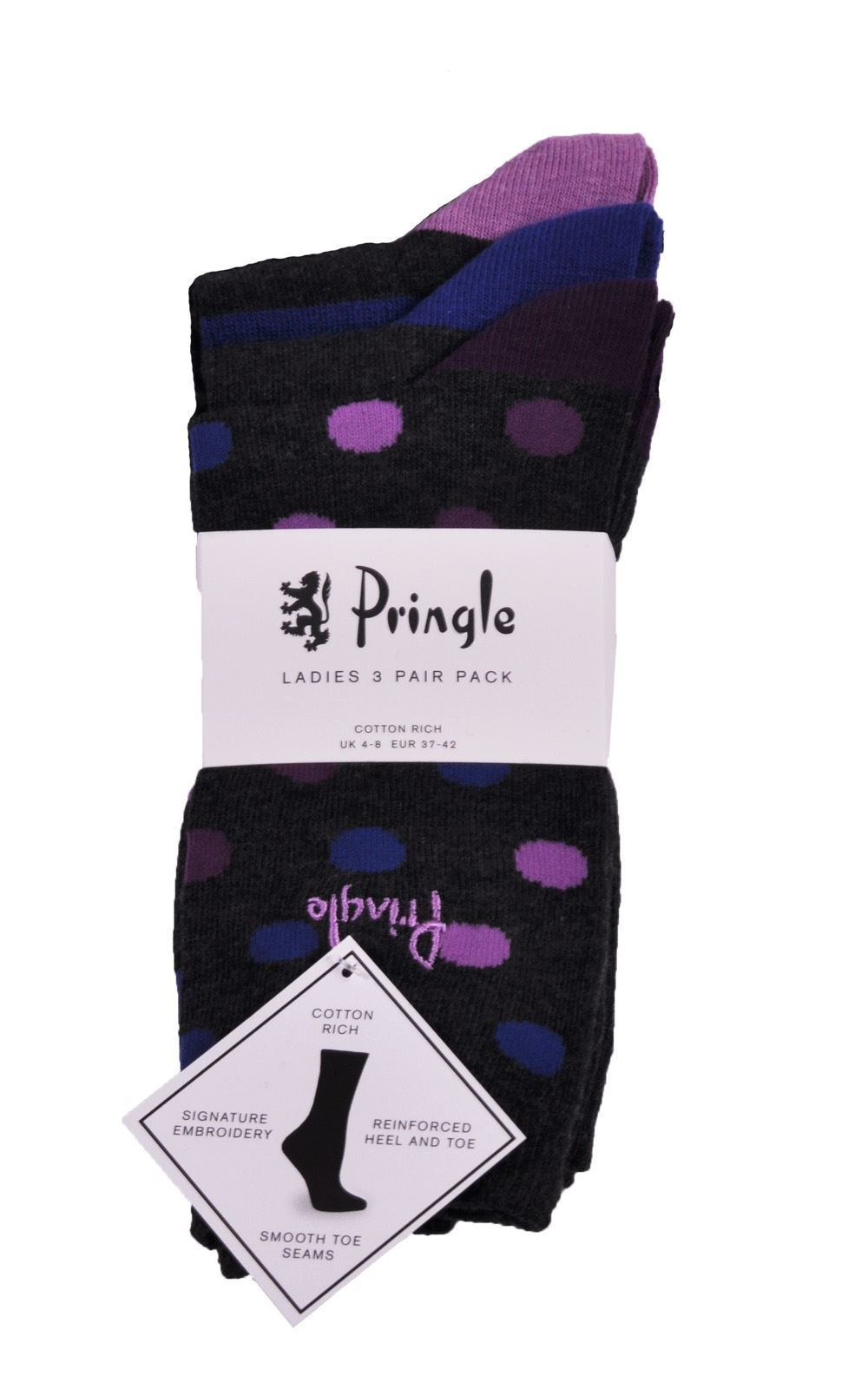 S&T Moore. Pringle Ladies Sock Jaqueline F5000