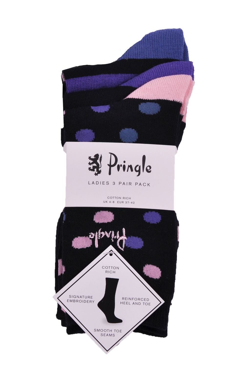 S&T Moore. Pringle Ladies Sock Jaqueline F5000