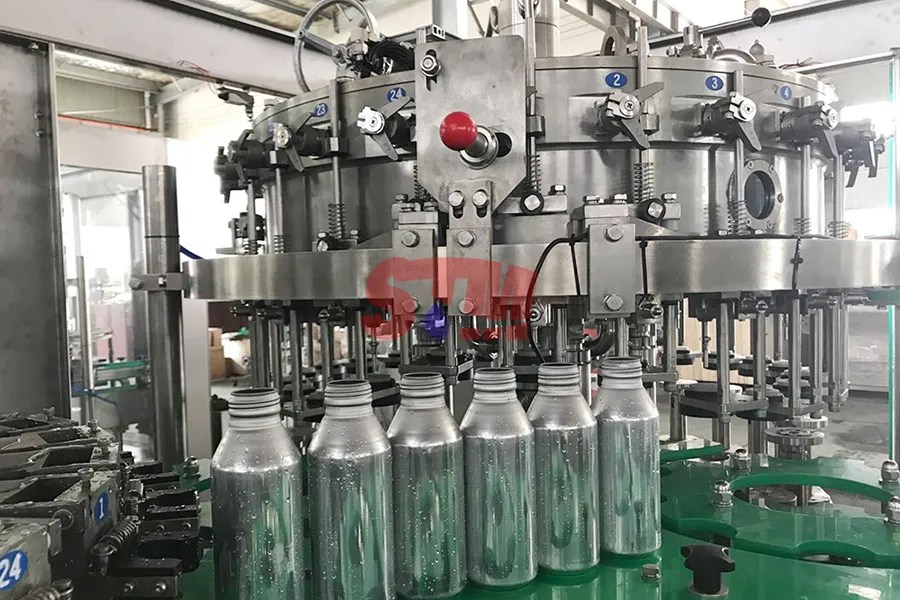 2424 Aluminium Bottle Carbonated Drinks Filling Machine STM Packing
