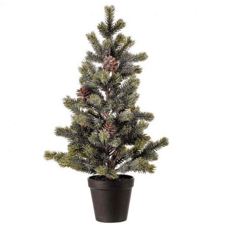Snowy Ridge Potted Spruce Tree Christmas Store