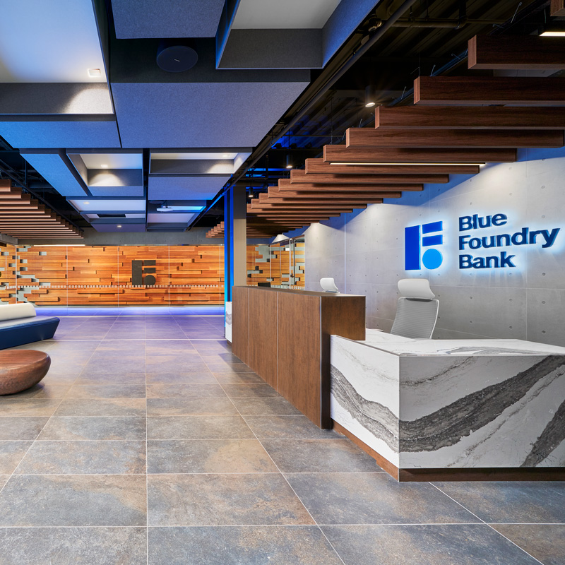 Blue Foundry Bank Commercial Construction Structure Tone