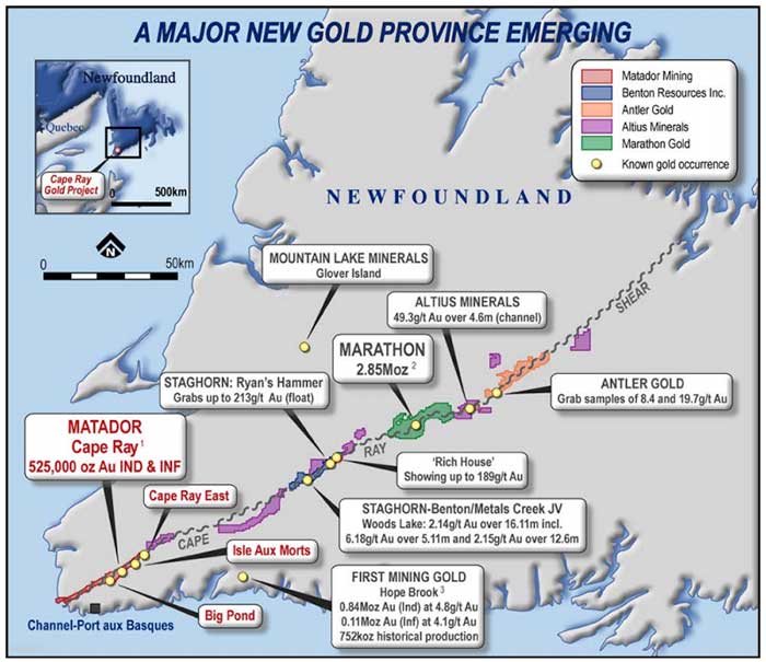 Matador’s Cape Ray gold project an “evolving development story” Stockhead