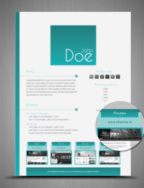 StockInDesign 3 CV/Resume Templates StockInDesign