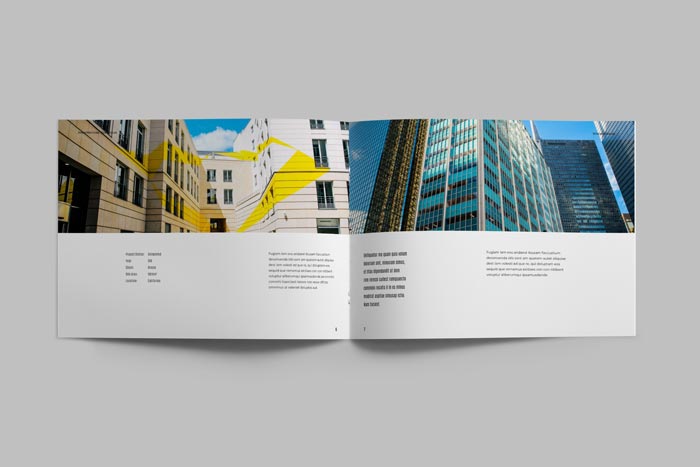 Architecture Portfolio Landscape Template StockInDesign