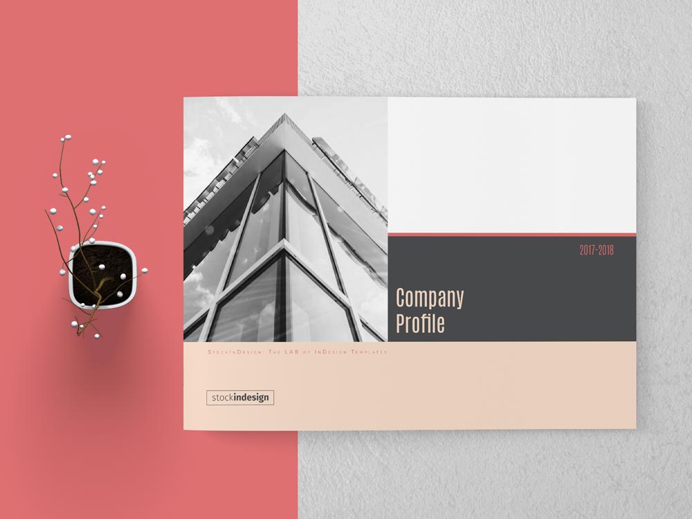 Company Profile Landscape Template Adobe InDesign Template