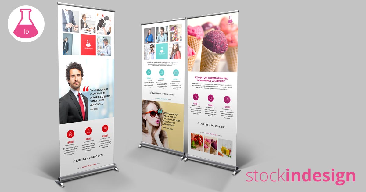 Corporate Rollup Banner Template Adobe InDesign Templates
