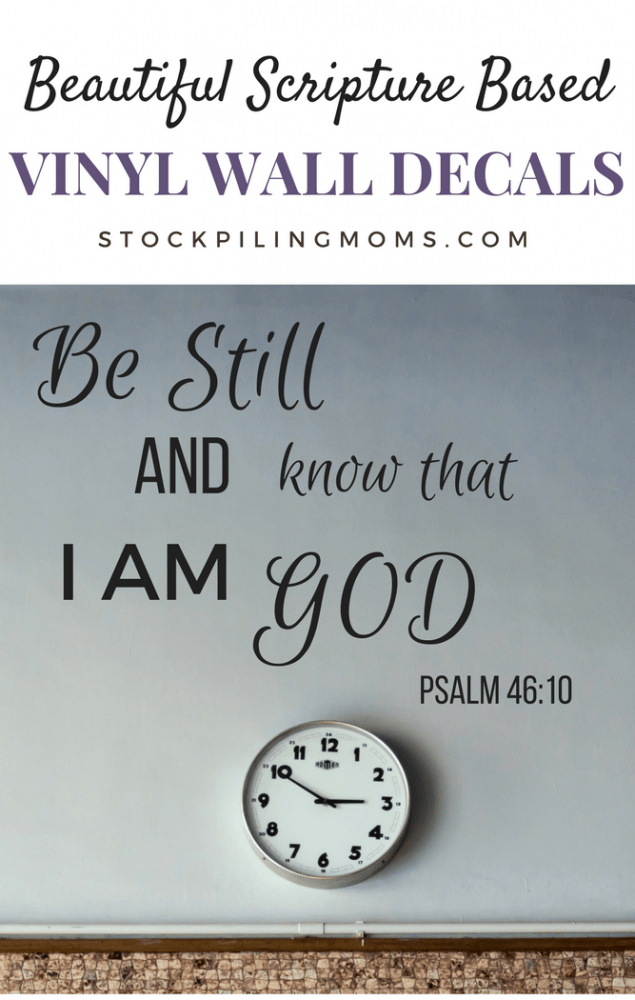 10 Beautiful Scripture Based Vinyl Wall Decals