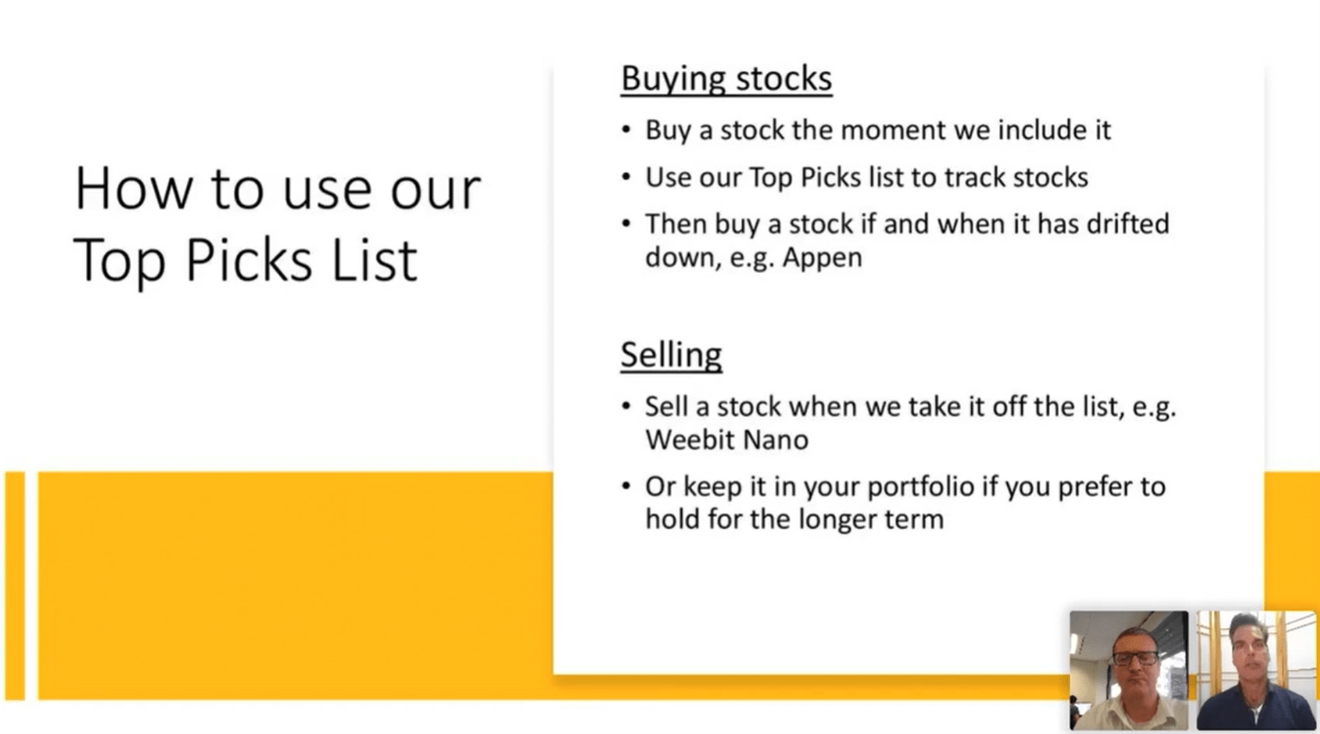Investor inar 14 April 2021 Stocks Down Under