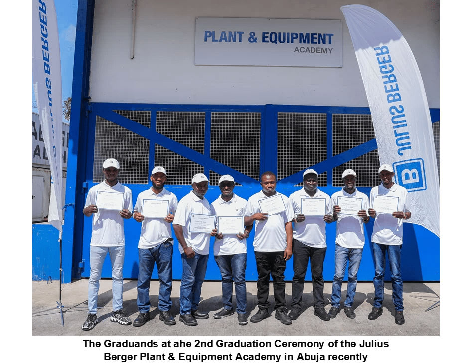 Excitement as Julius Berger Plant and Equipment Academy Graduates 2nd