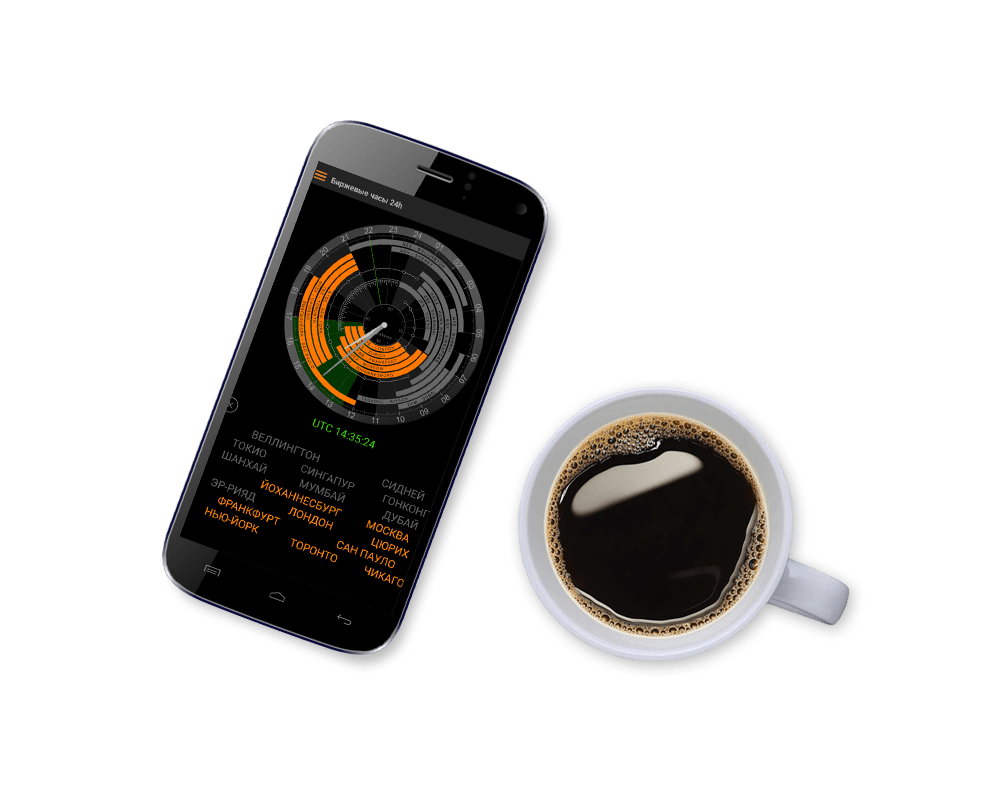 Приложение биржевые часы 24