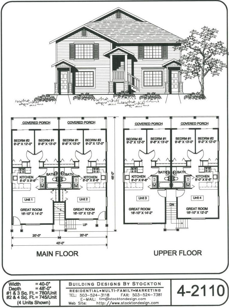 Multi Family Home and Building Plans