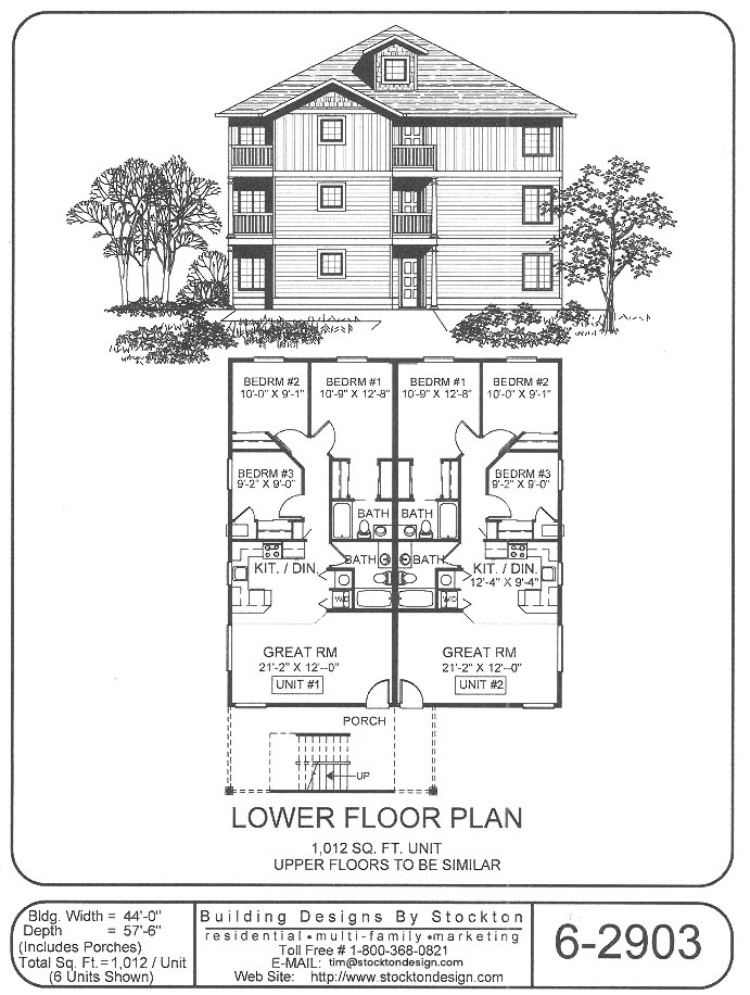 Multi Family Home and Building Plans