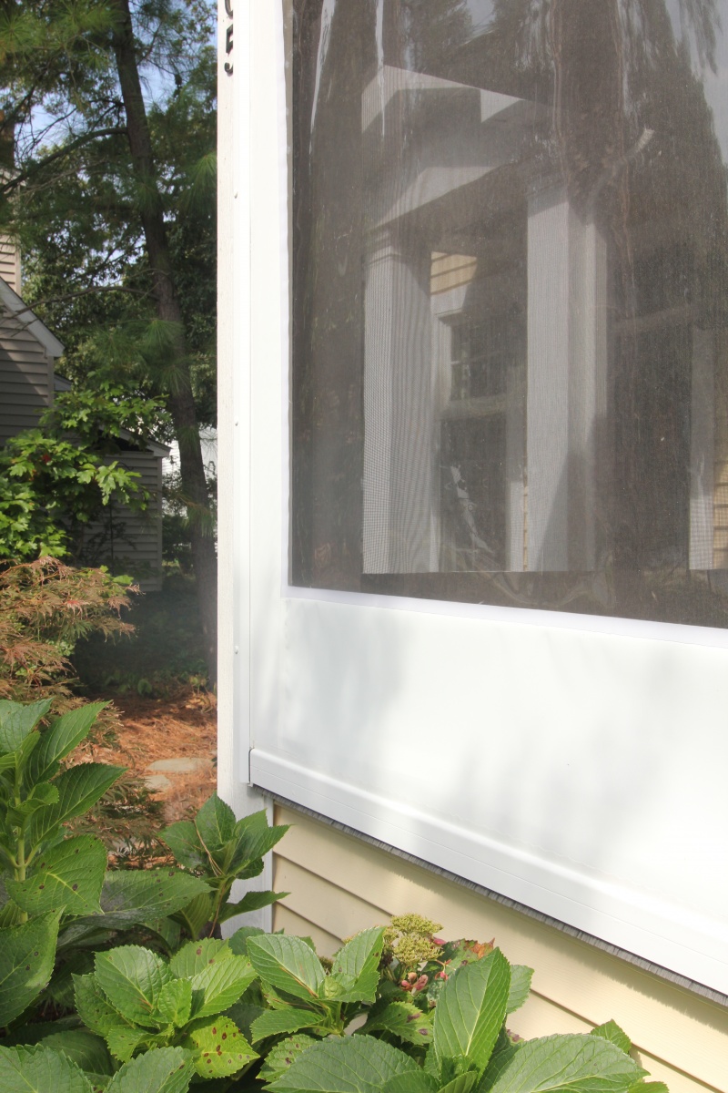 Wide Span Vinyl Retractable Shades WindFree Outdoor Living