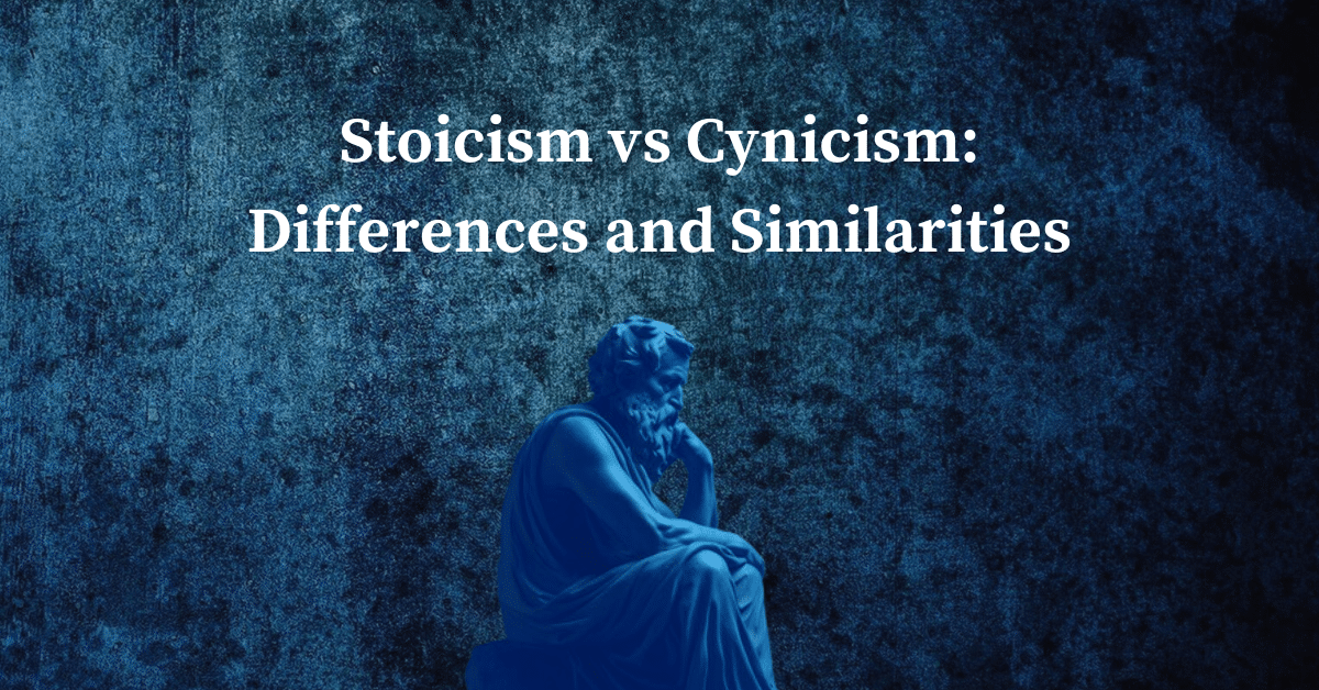 Stoicism vs Cynicism Differences and Similarities