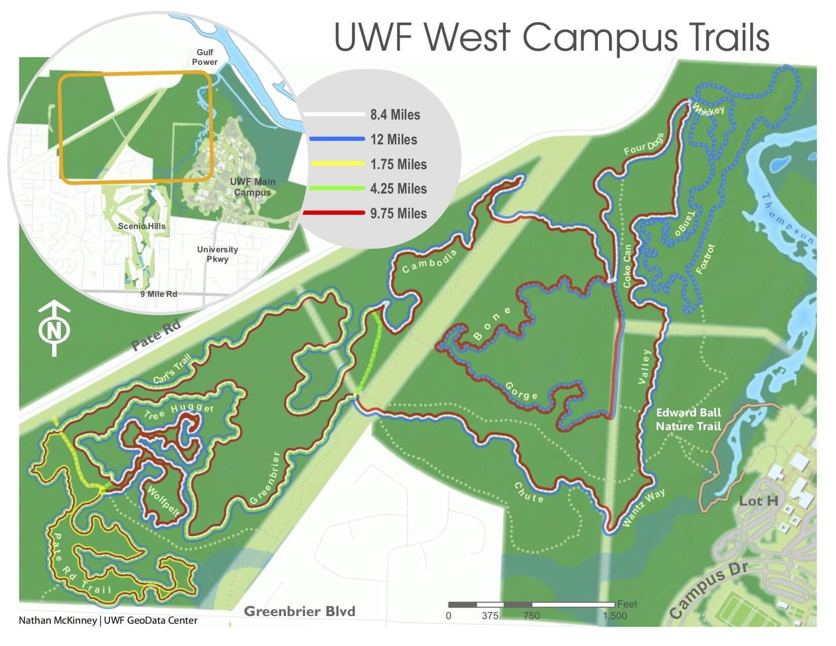 University of West Florida MTB Trails Pensacola Mountain Biking Florida