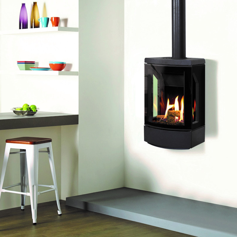 Gazco Loft Wall Mounted Gas Stoves Stoke Flame