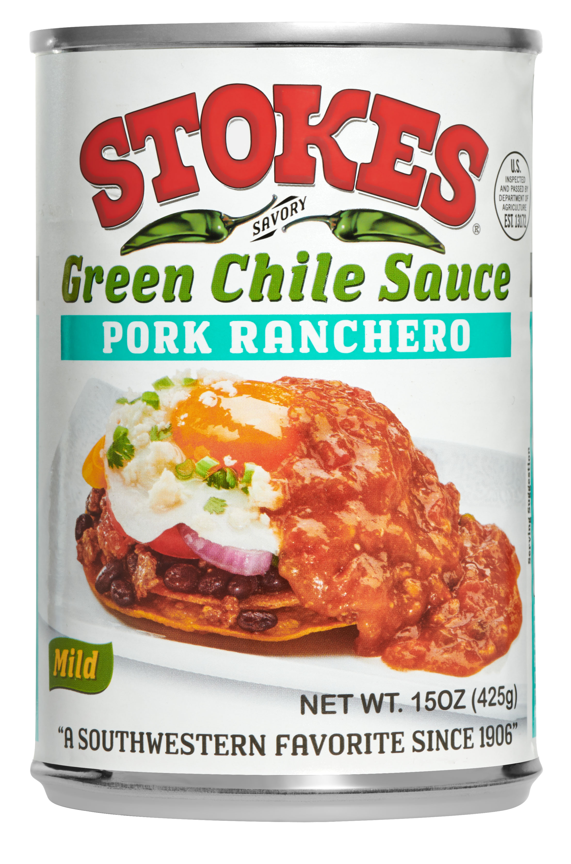 GREEN CHILE SAUCE PORK RANCHERO Stokes Canning Company