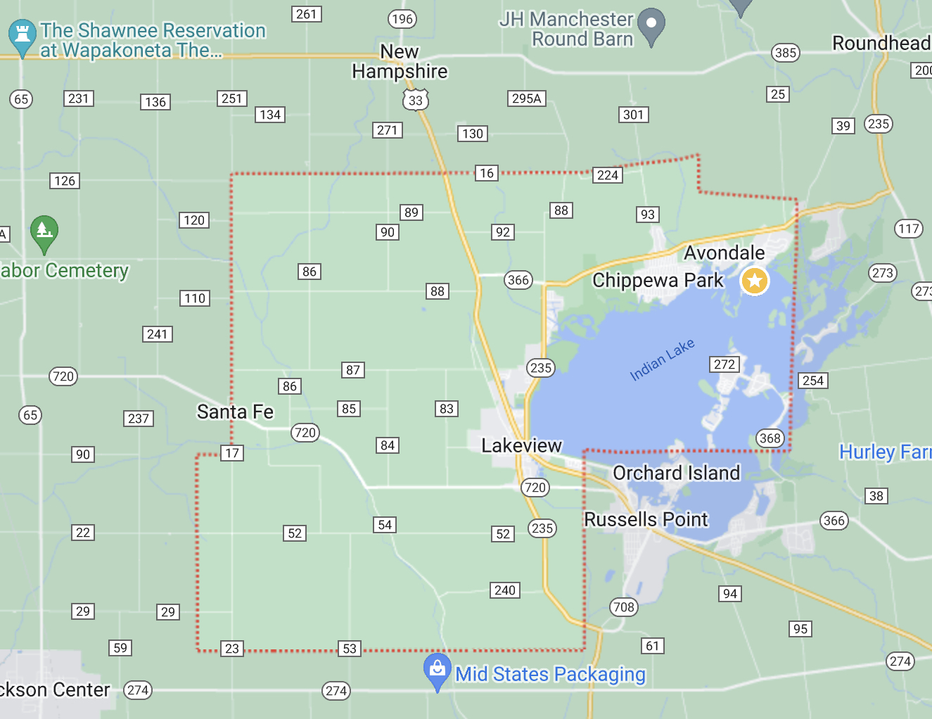 Maps Stokes Township, Logan County, Ohio