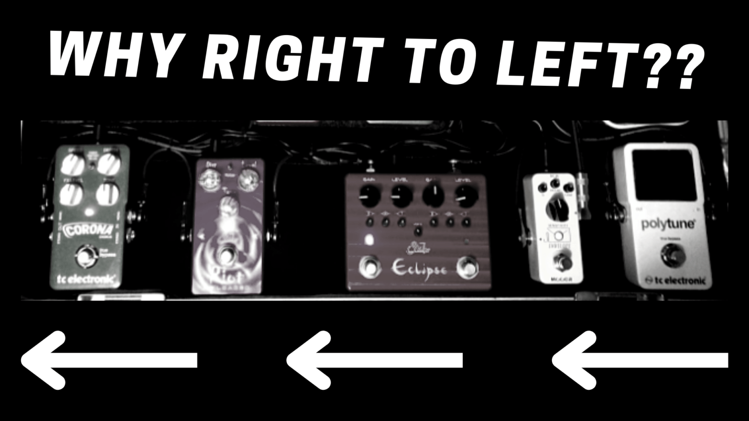 Why Do Guitar Pedals Go Right To Left Stompbox Electronics