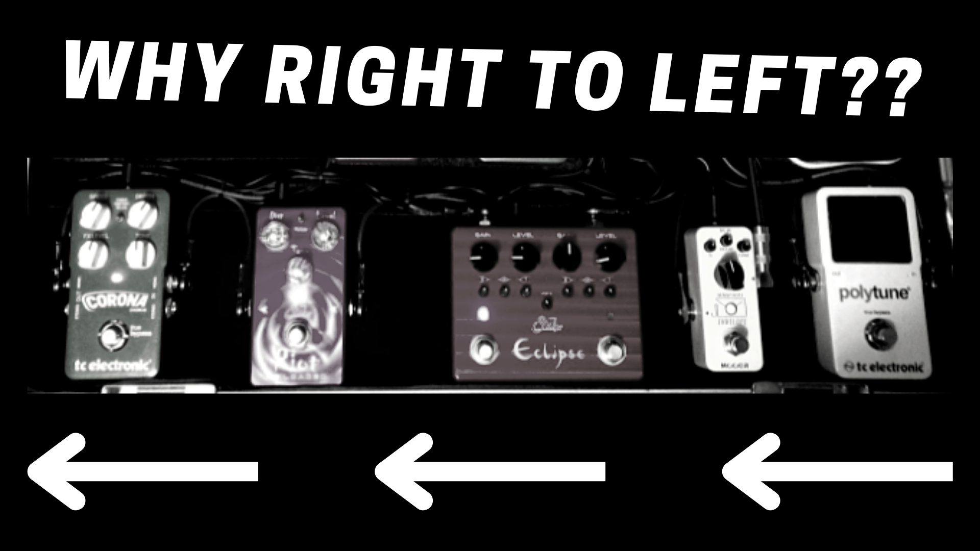 Why Do Guitar Pedals Go Right To Left Stompbox Electronics