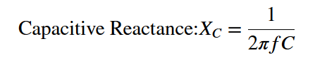 Capacitive Reactance (Xc) Calculator