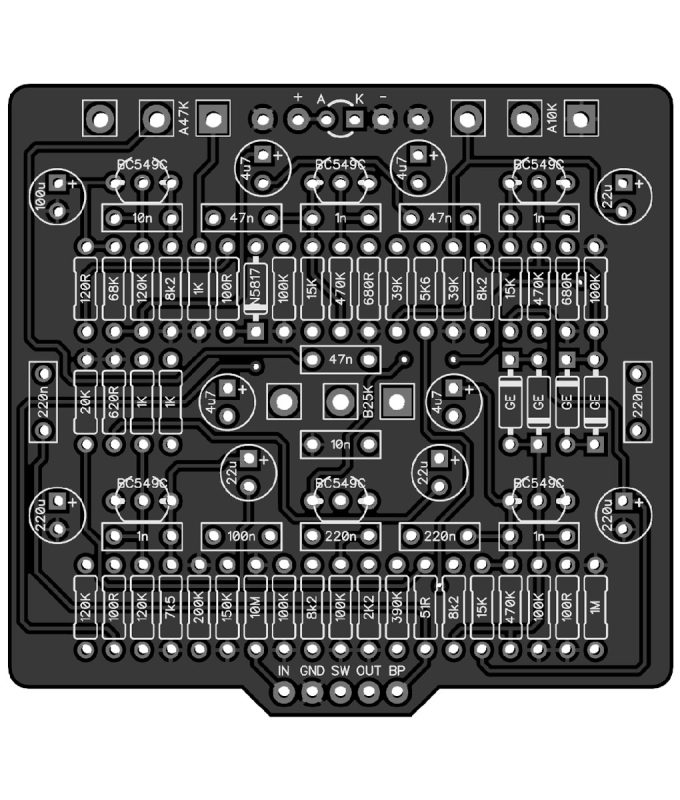 Germanium II Distortion by PedalPCB - Stomp Box Schematics