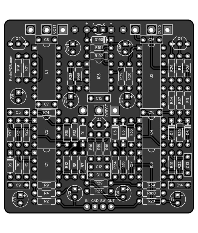 Ocelot Octave by PedalPCB - Stomp Box Schematics