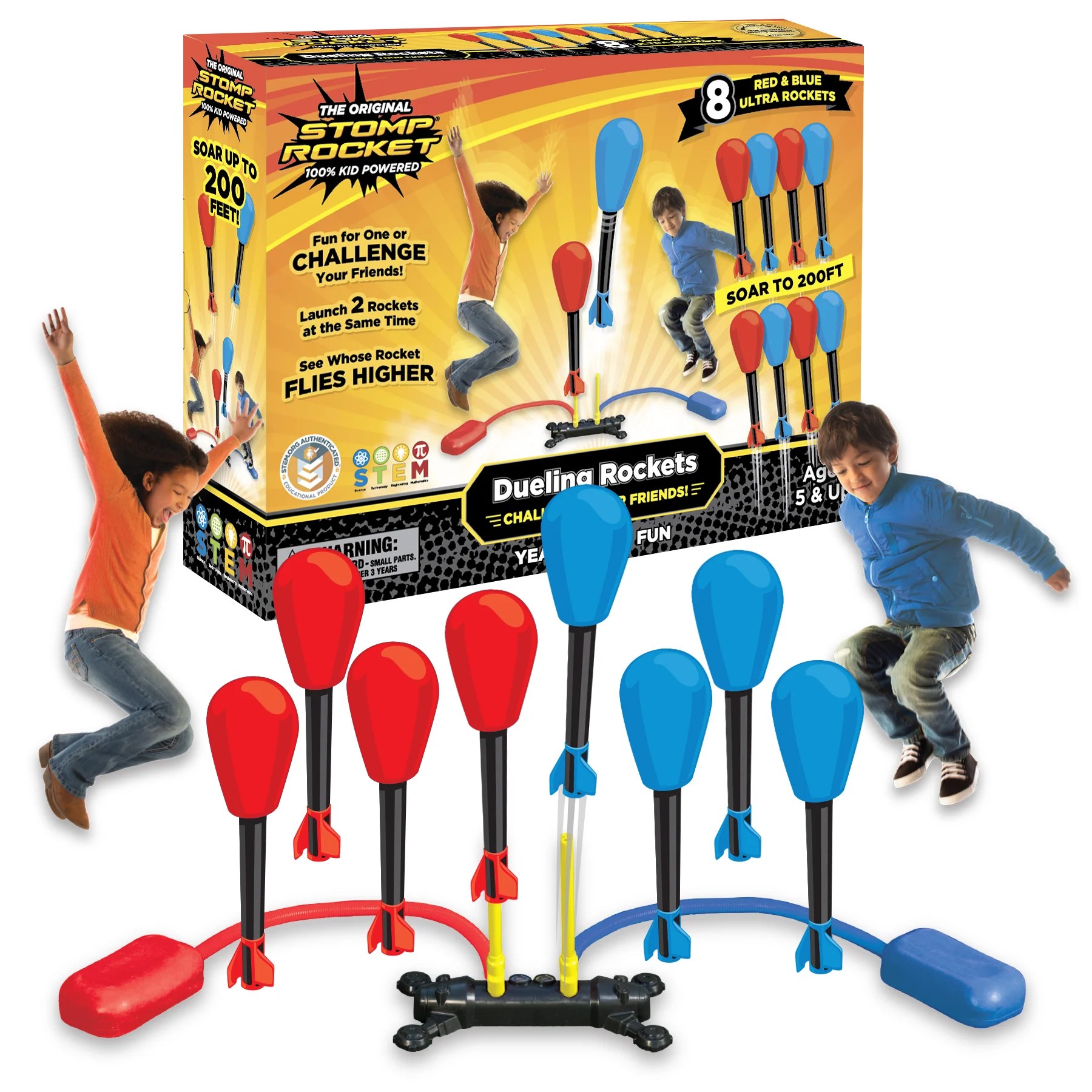 Stomp Rocket® Dueling Rockets with 8 Rockets!