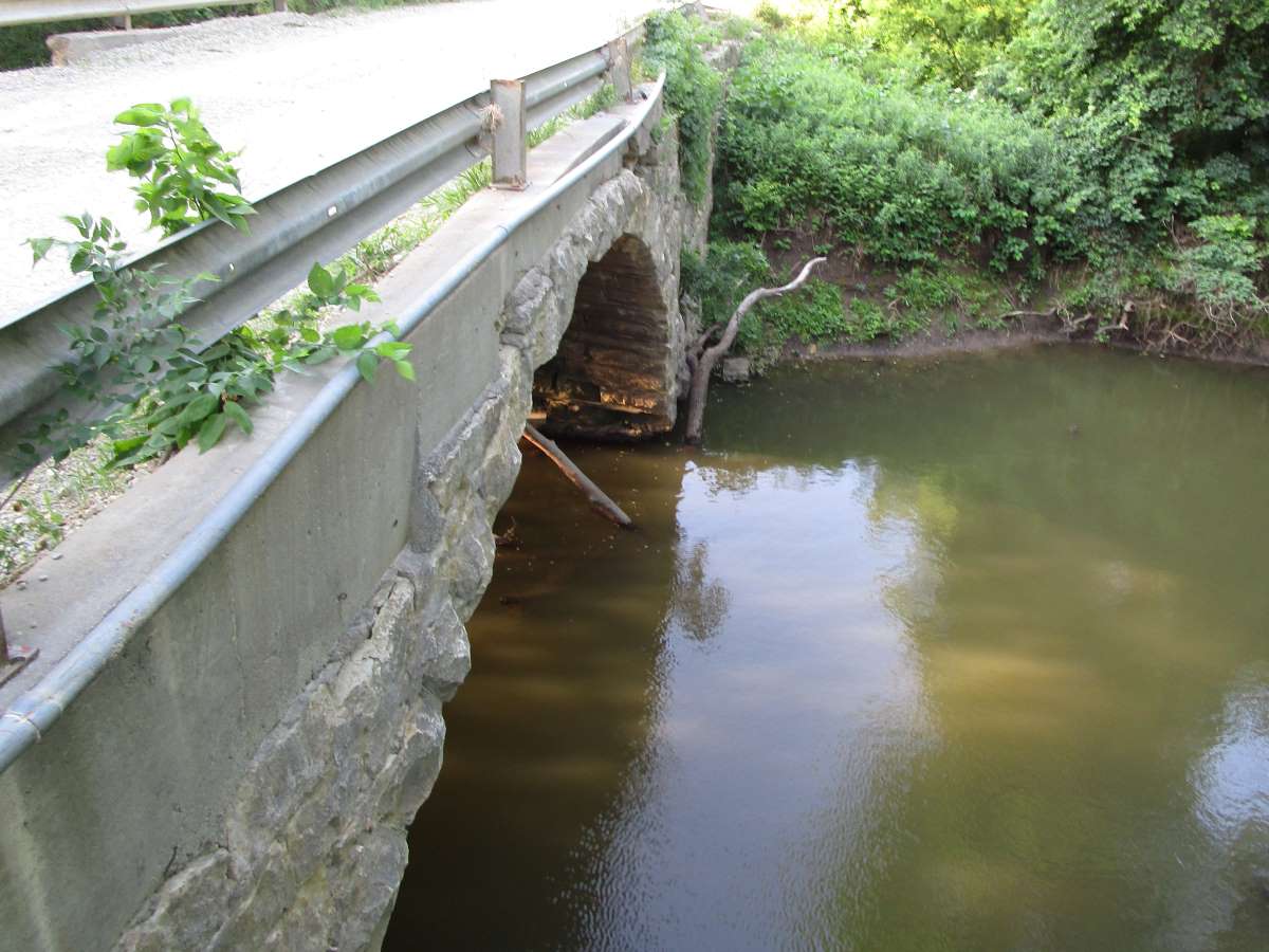 The Hill Bridge on Dry Creek, Augusta, Butler County, Kansas Stone