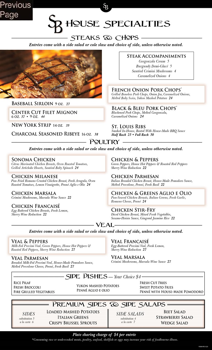 Stonebridge Grille & Tavern MenuPage4