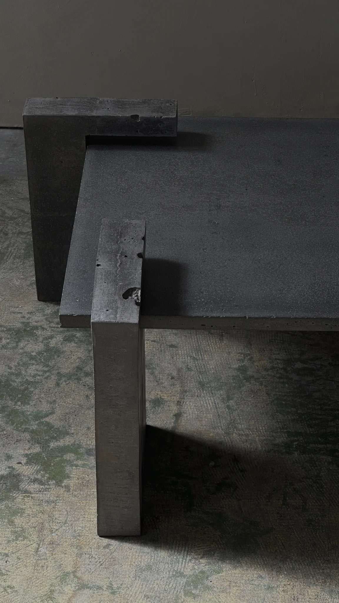Leo Coffee Table in Lava Stone Stone By Hand