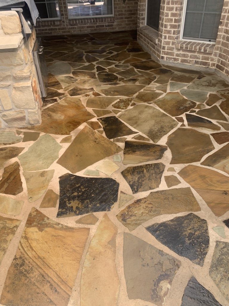 Flagstone Tiles Cleaning, Sealing, Repair Services Dallas and Fort Worth DFW
