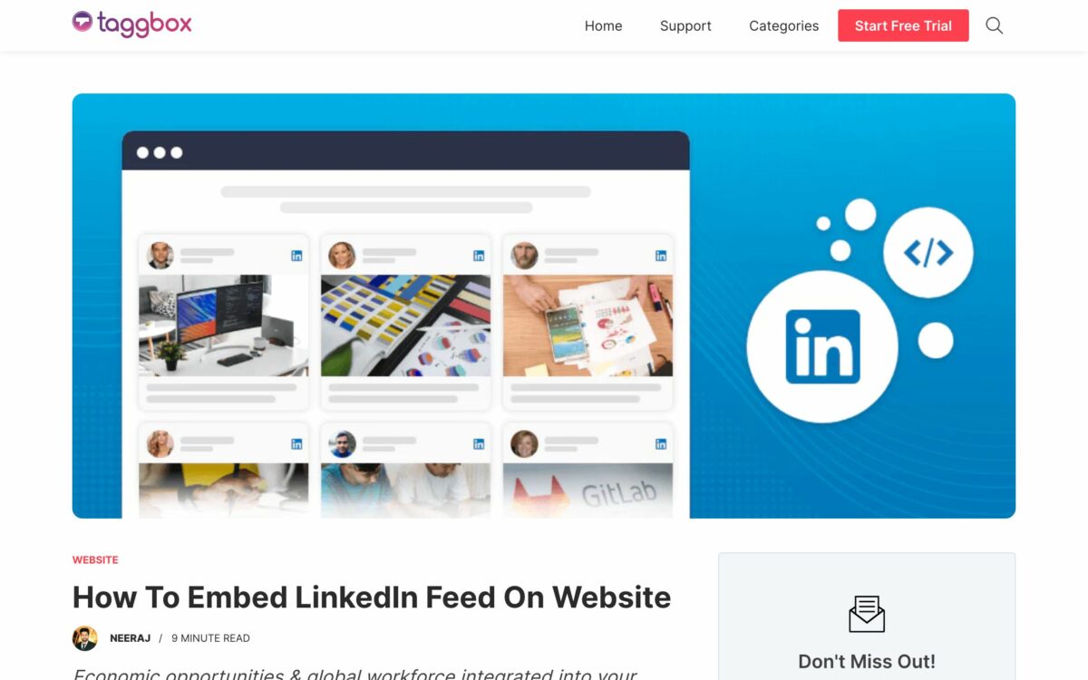 How to embed LinkedIn Company Posts onto your WordPress website Stone