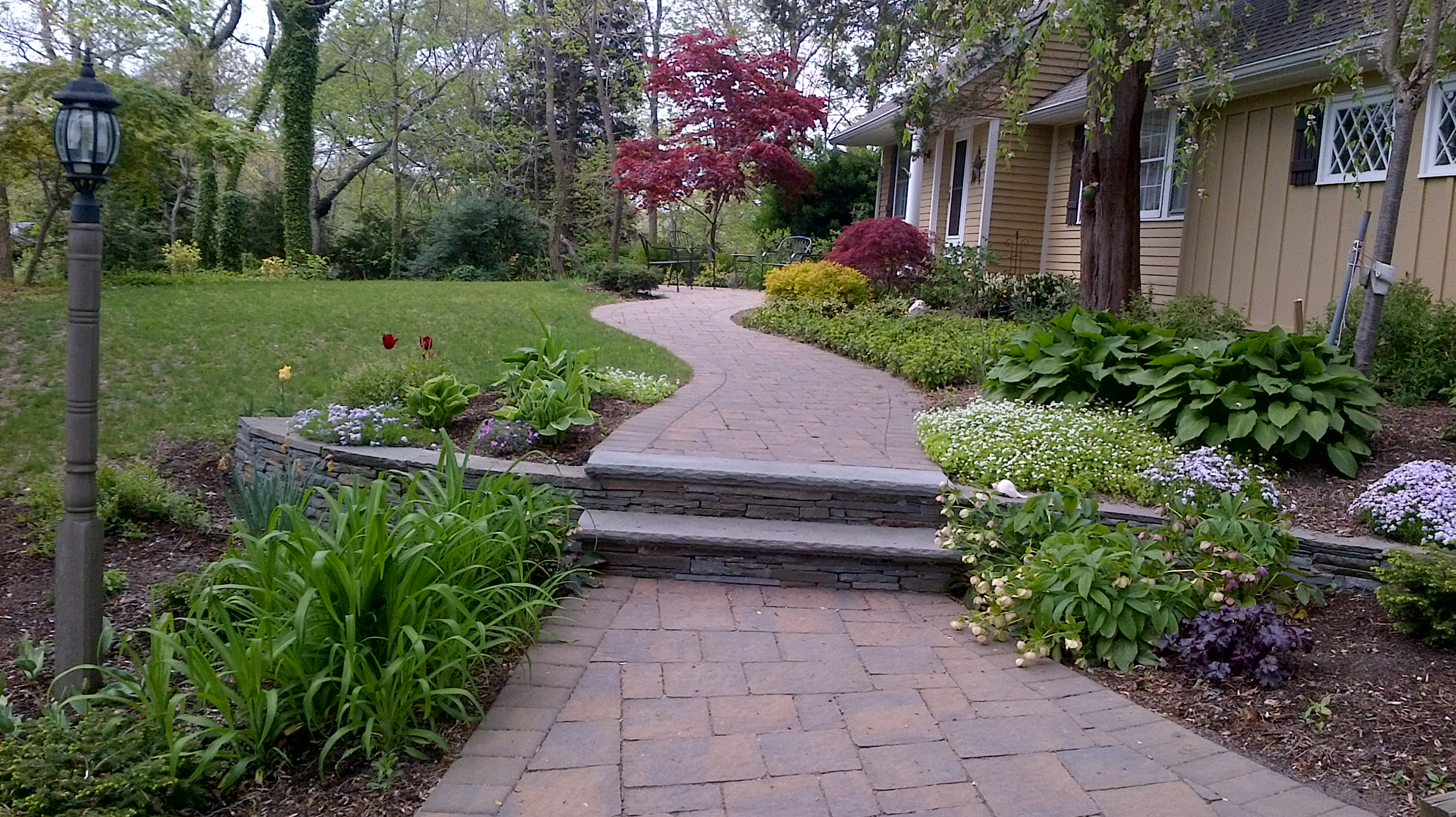 Entry and Walk Stonegate Landscape Construction