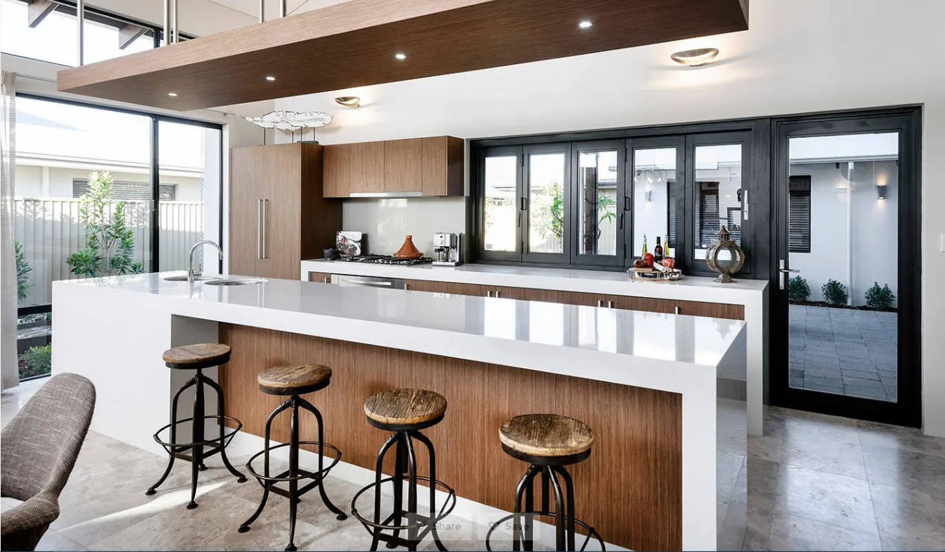 Waterfall Kitchen Island Bench Stone Interiors