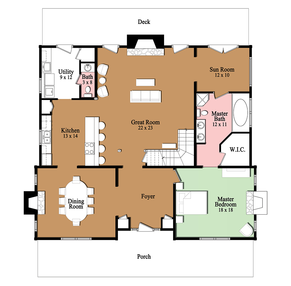 Kelly Plantation Stonemill Custom Homes
