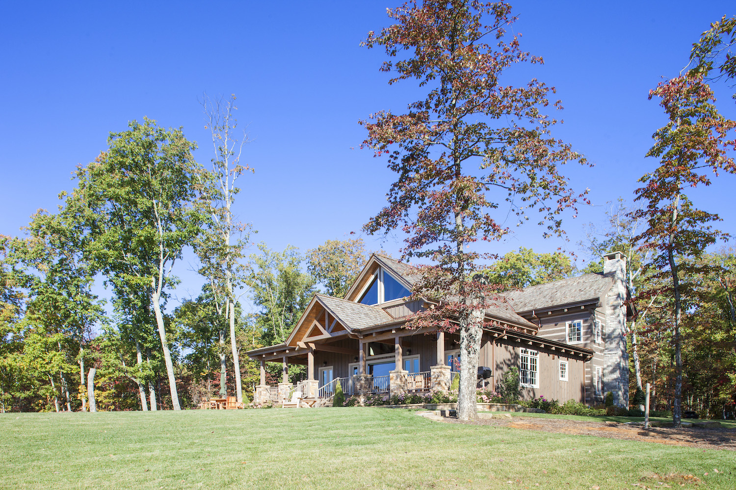 Pollard Modified Kelly Plantation Stonemill Log & Timber Homes
