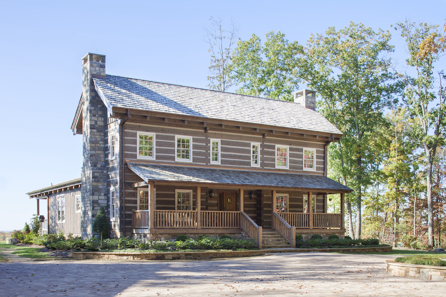 Pollard Modified Kelly Plantation Stonemill Log & Timber Homes