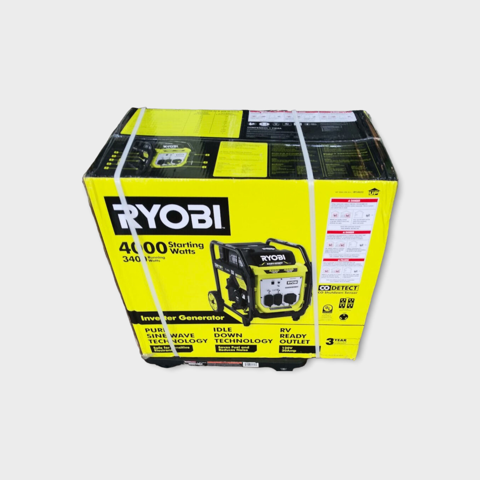 Ryobi RYi4022X 4000 Watt Gasoline Powered Digital Inverter Generator