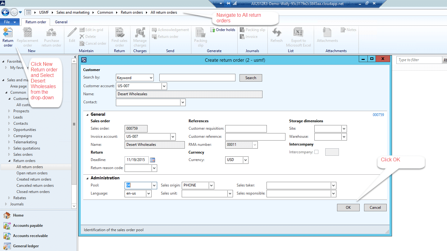 Easily Create a Return Order in Dynamics AX 2012 Stoneridge Software