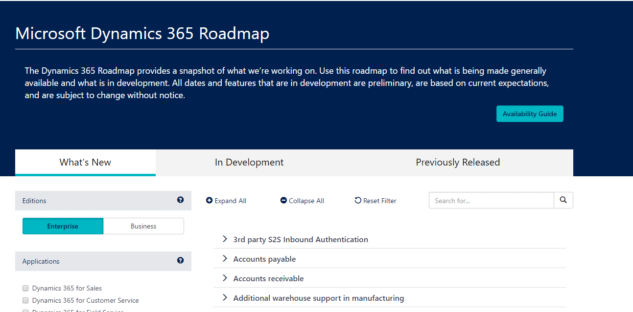 What's new and planned for Dynamics 365 Project.