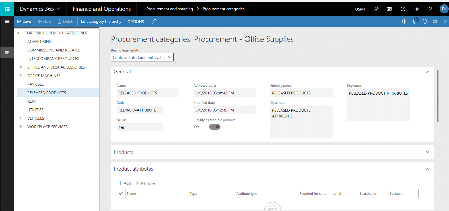 How to View Product Attributes from a Release Product in Dynamics 365