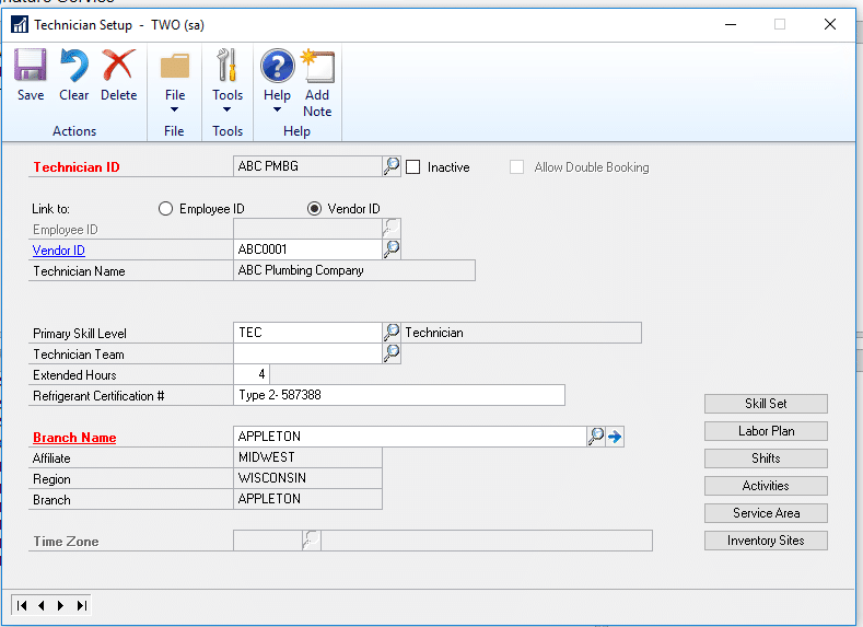 Tracking Refrigerant Usage and Leaks in Microsoft Dynamics GP and