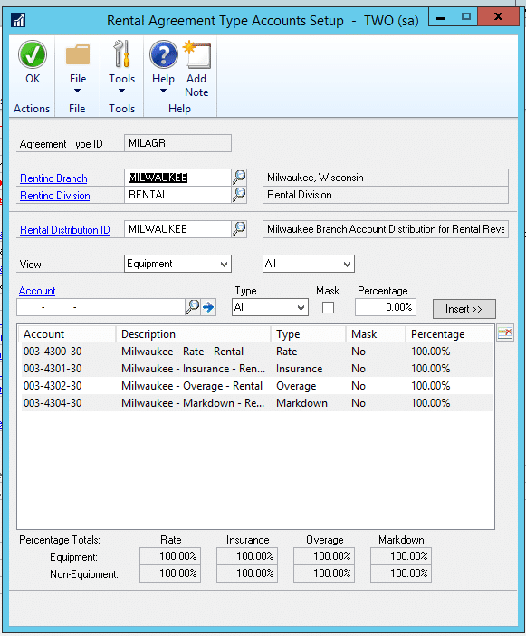 Advanced Rental Module Setup in Key2Act EMS Equipment Management