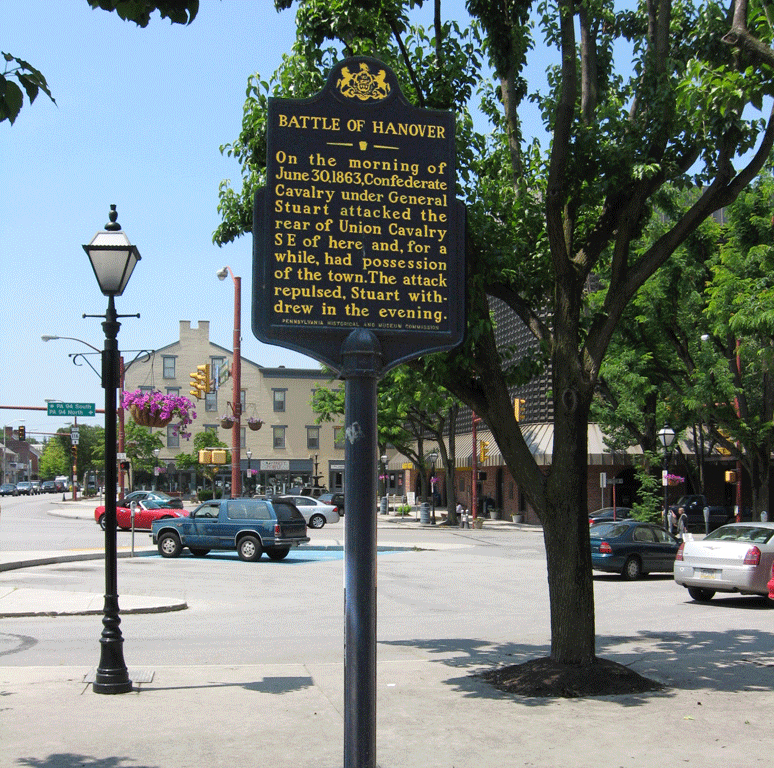 Battle of Hanover Pennsylvania historical marker