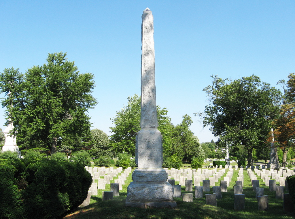 North Carolina monument at Stonewall Confederate Cemetery Stone Sentinels