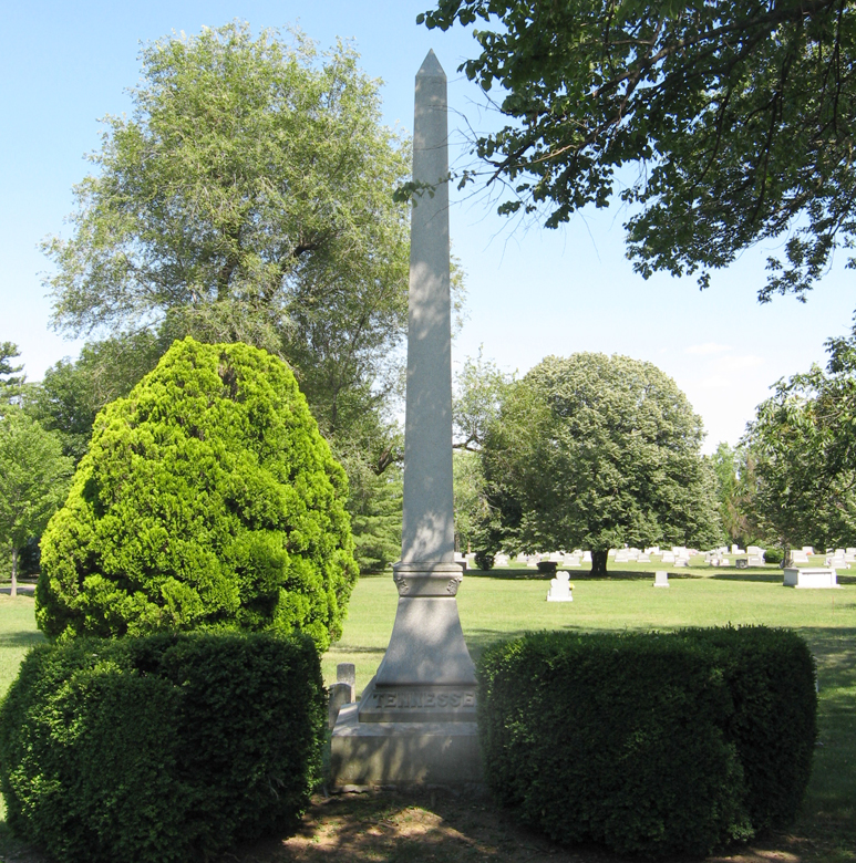 Tennessee monument in Stonewall Confederate Cemetery